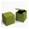 Aruba Green Tinted Kraft Gift Box (4"x4"x4")